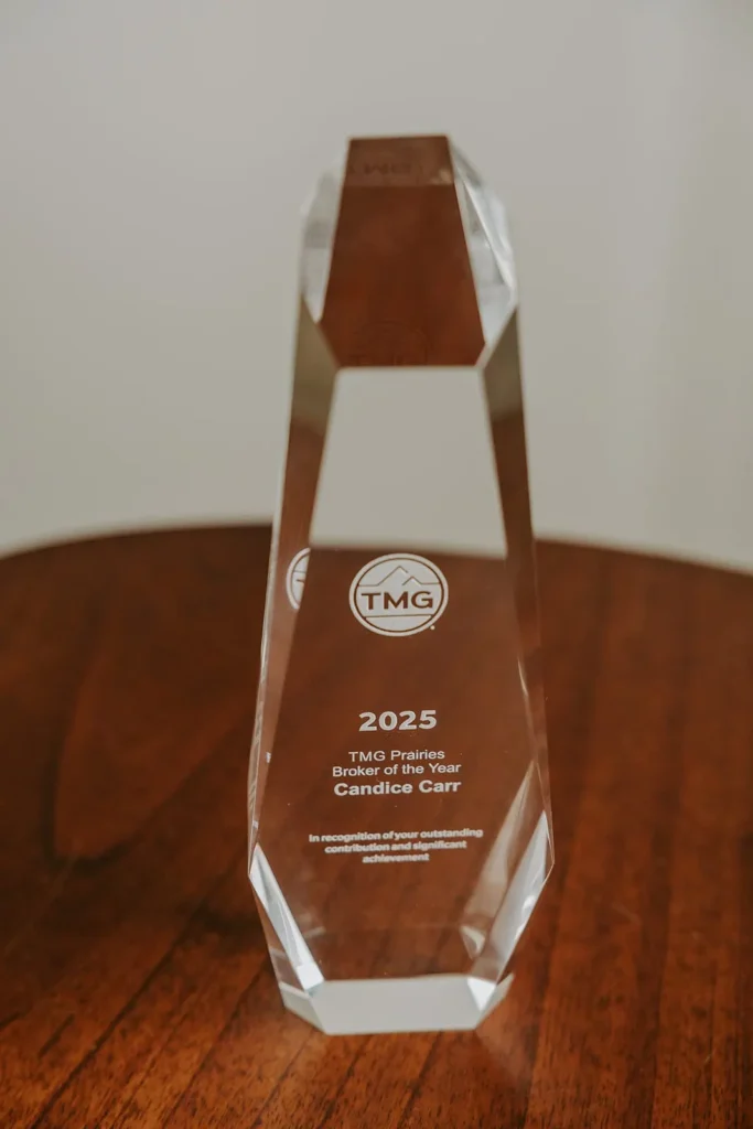 mortgage broker of the year award 2025 from TMG Prairies